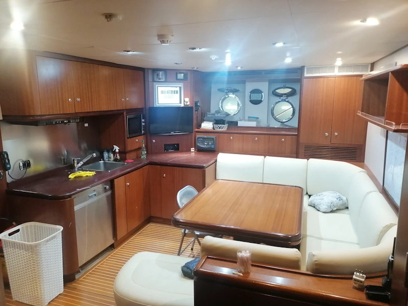 Crew area renovation on 50m yacht